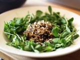 Warm Mackerel, Wild Rice, Aubergine, and Lentil Salad – gluten free, with recipe